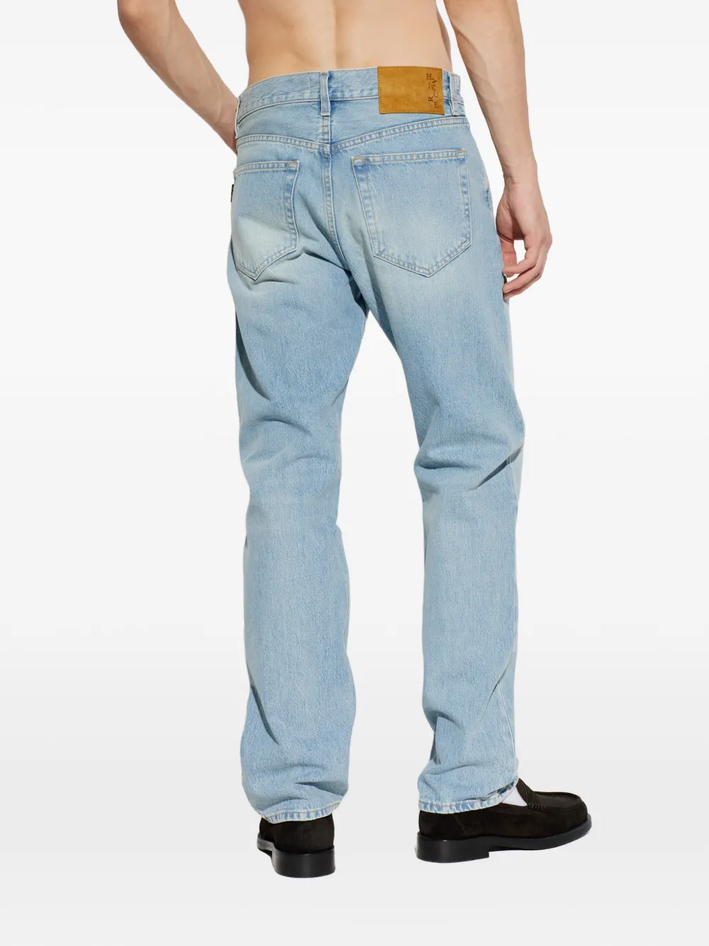 Haikure Straight jeans met vijf zakken Blauw