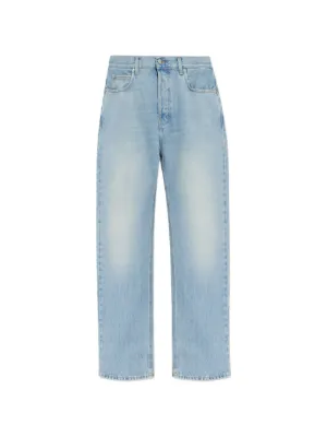 LOSTSHDWS embossed-logo Jeans | Blue | FARFETCH BH