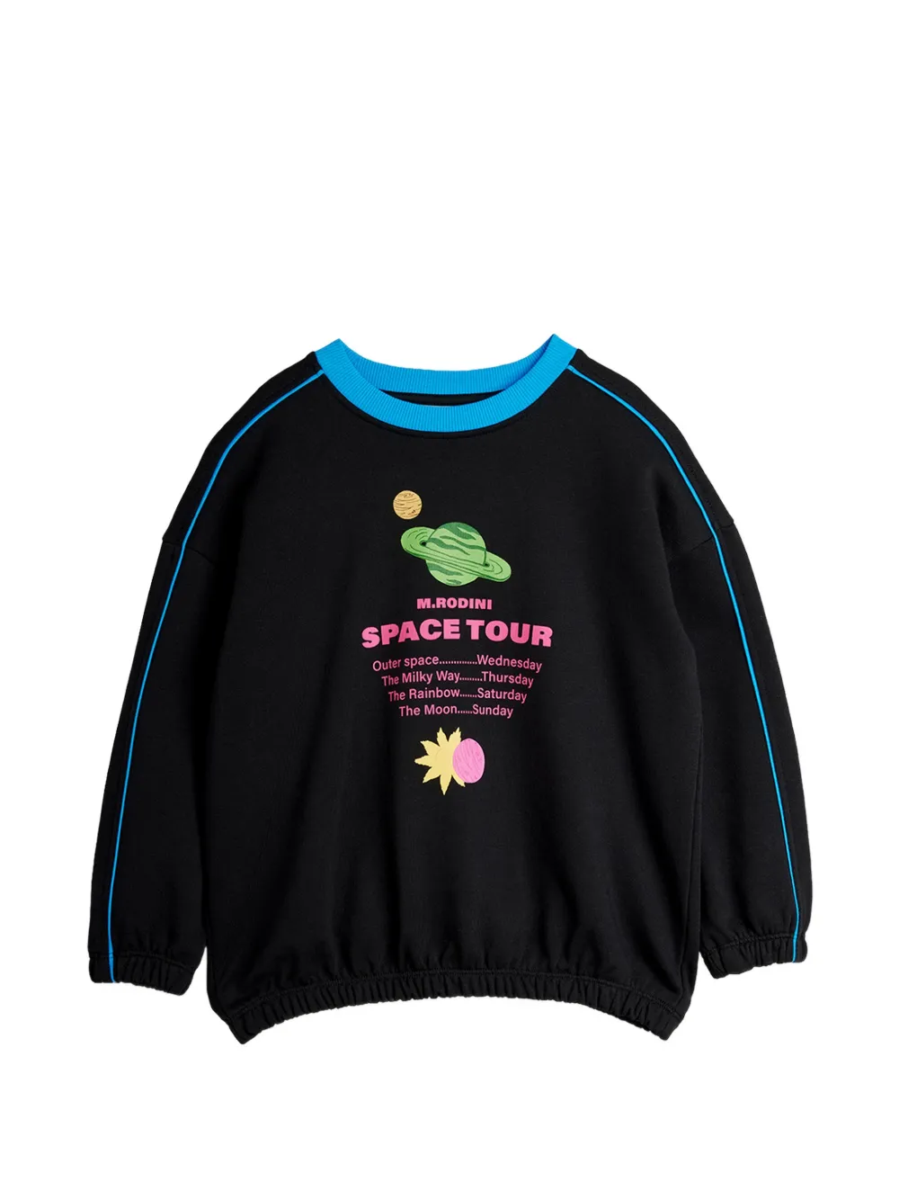Mini Rodini Space Tour graphic-print sweater - Nero