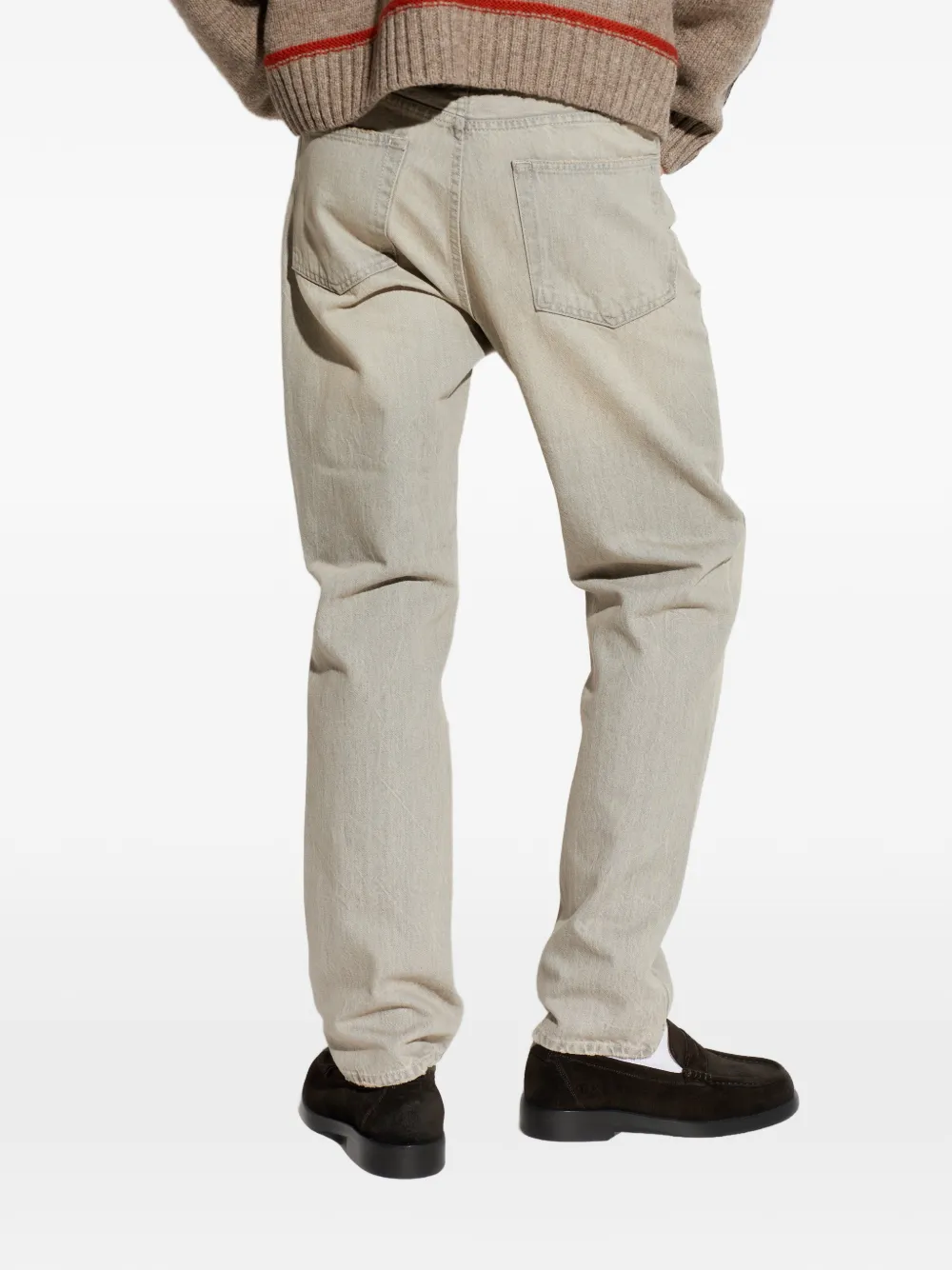 Haikure Jeans met vervaagd effect Beige