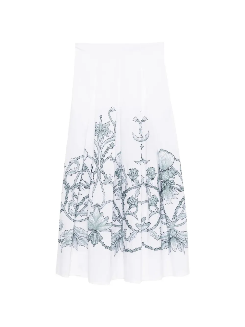 Eleventy floral print skirt - Bianco
