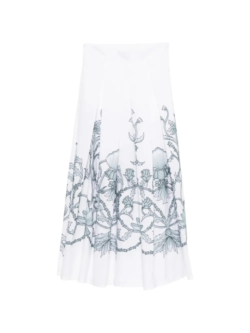 Eleventy Rok met bloemenprint Wit