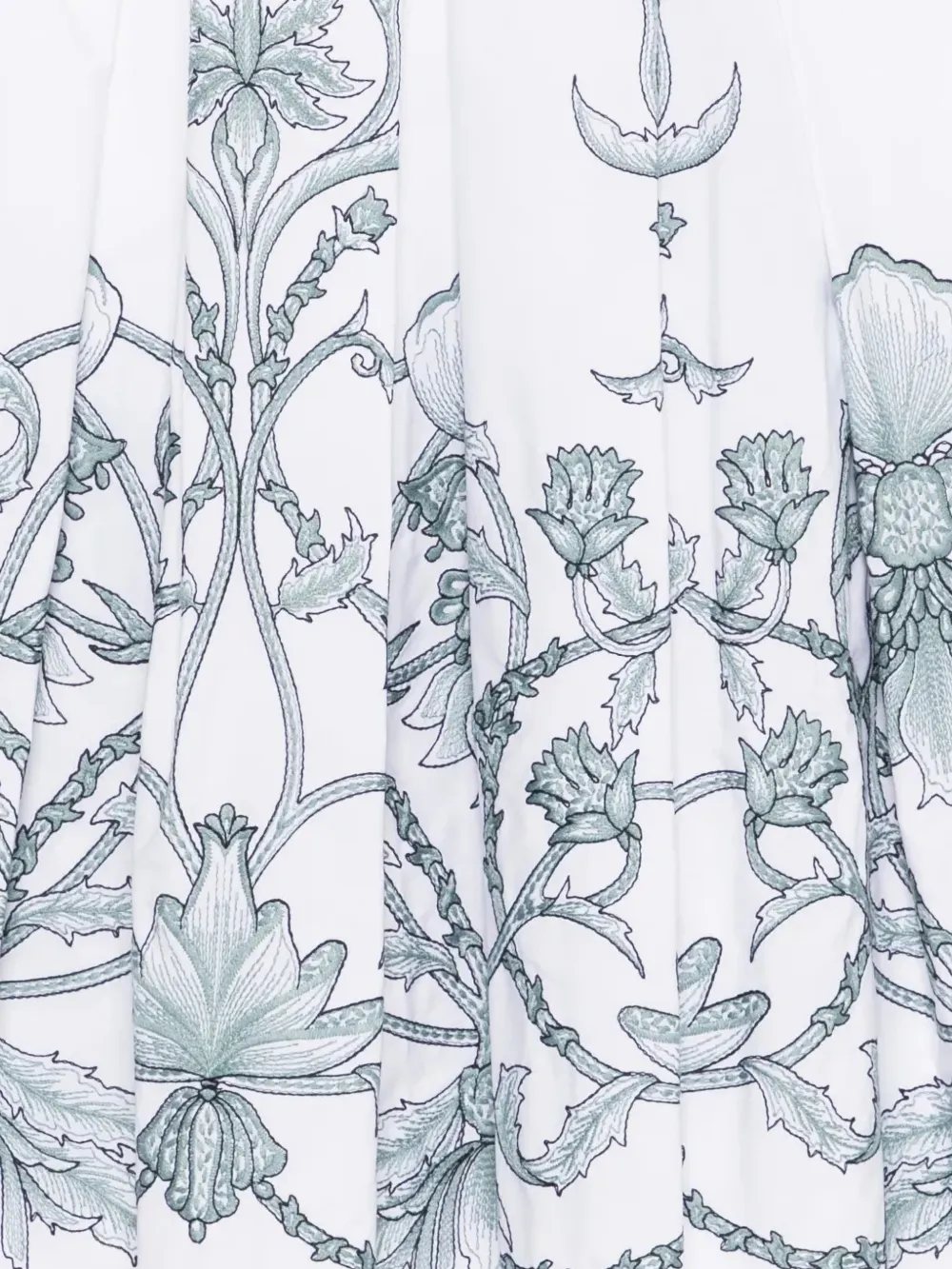 Eleventy Rok met bloemenprint Wit