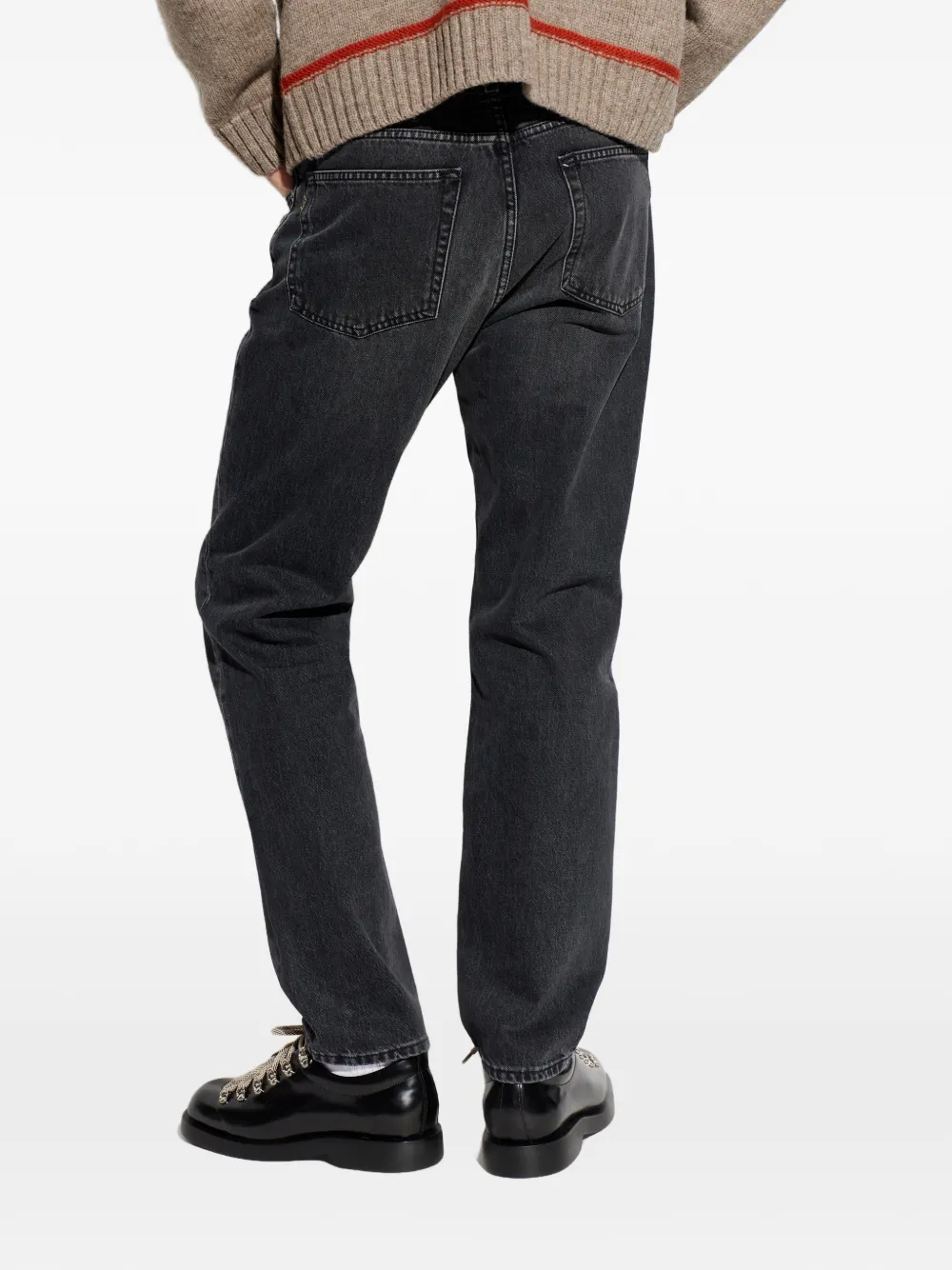 Haikure Jeans met vijf zakken en knopen Zwart