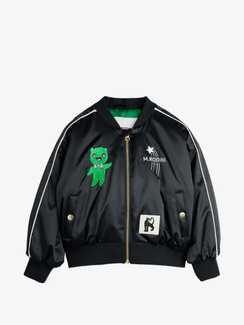 Mini Rodini appliqué striped jacket