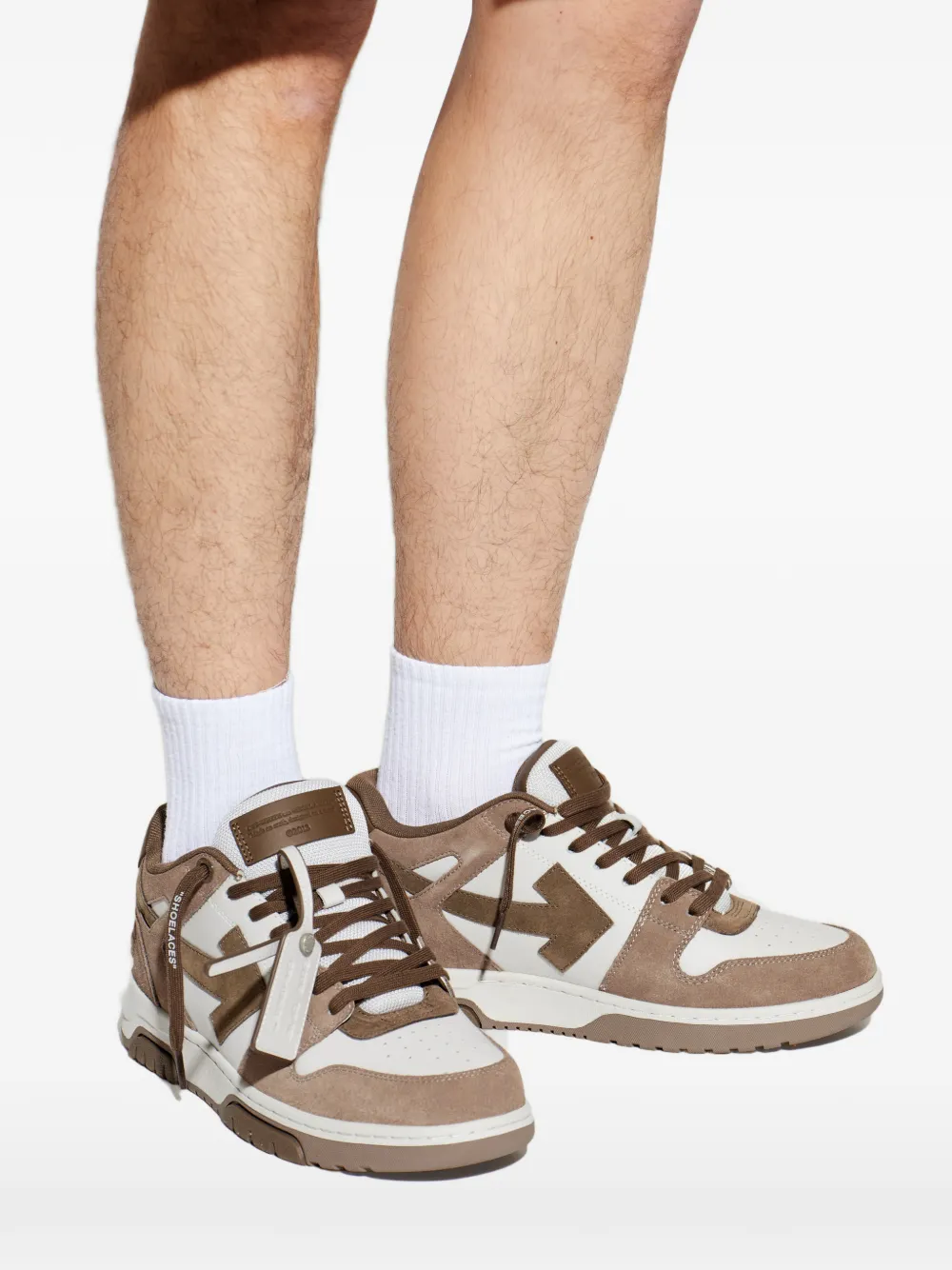 Off-White Out Of Office suede arrow sneakers Bruin