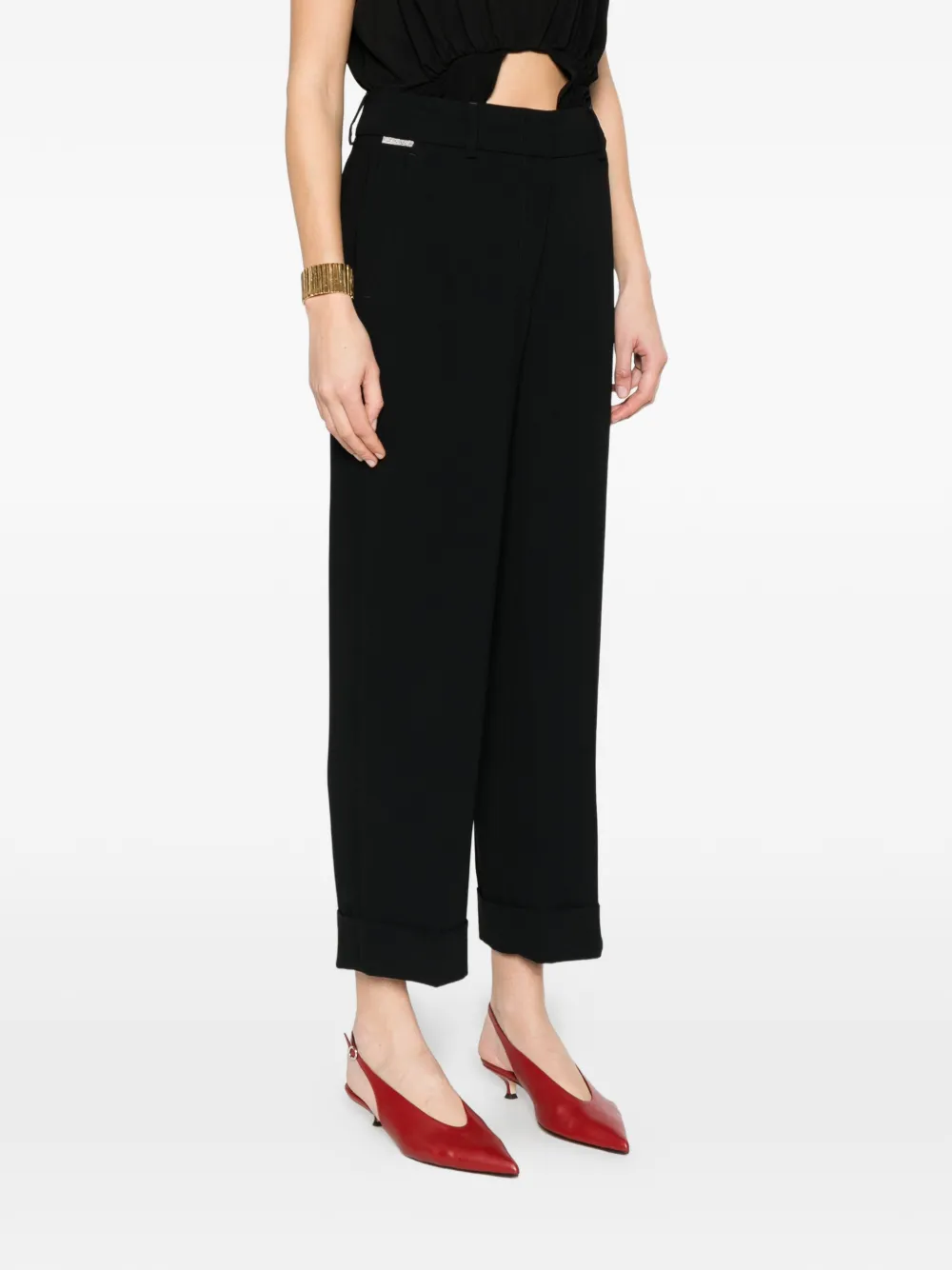  Peserico Cuff Trousers - Black 