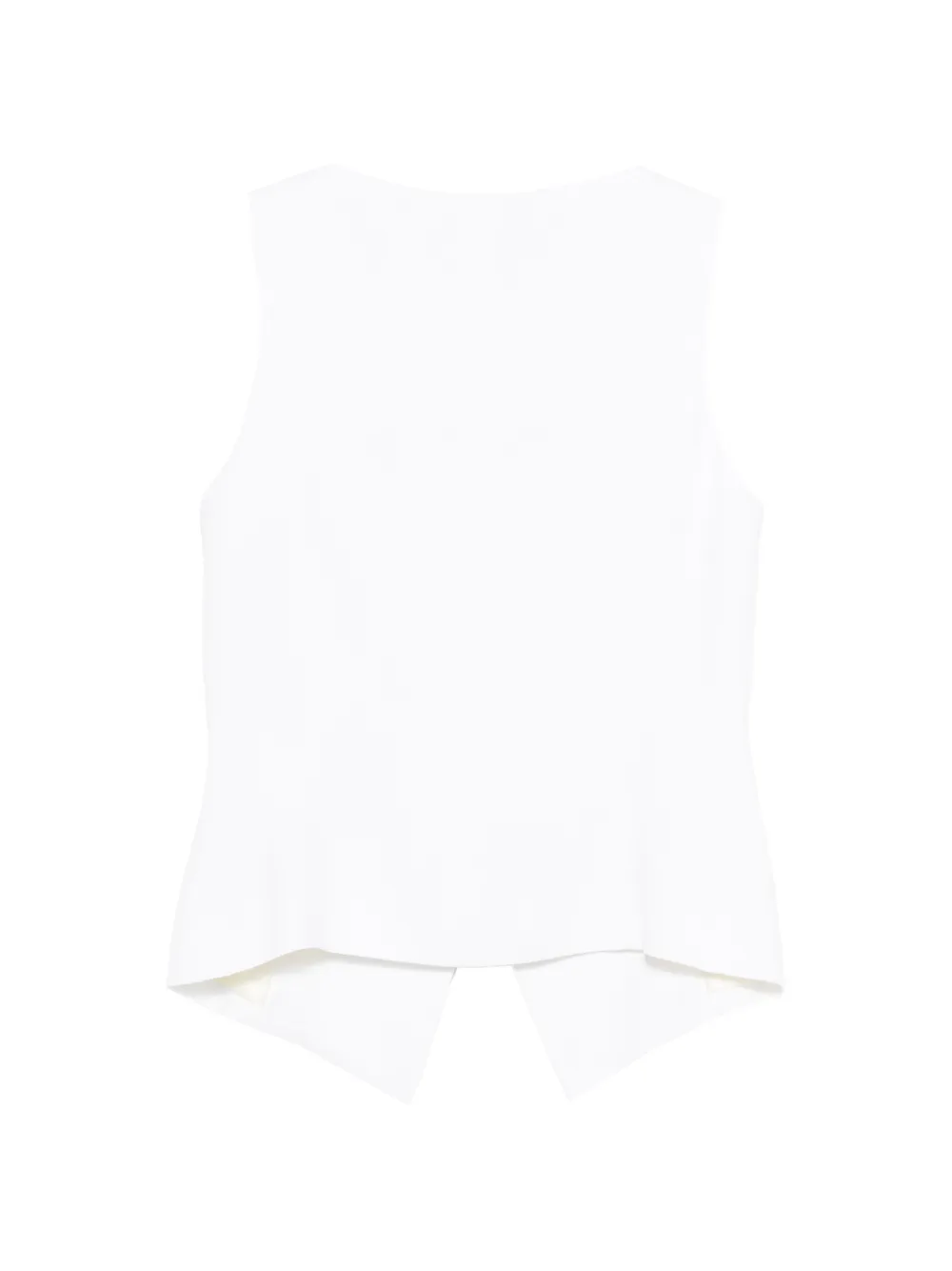  Eleventy Button Waistcoat - White 