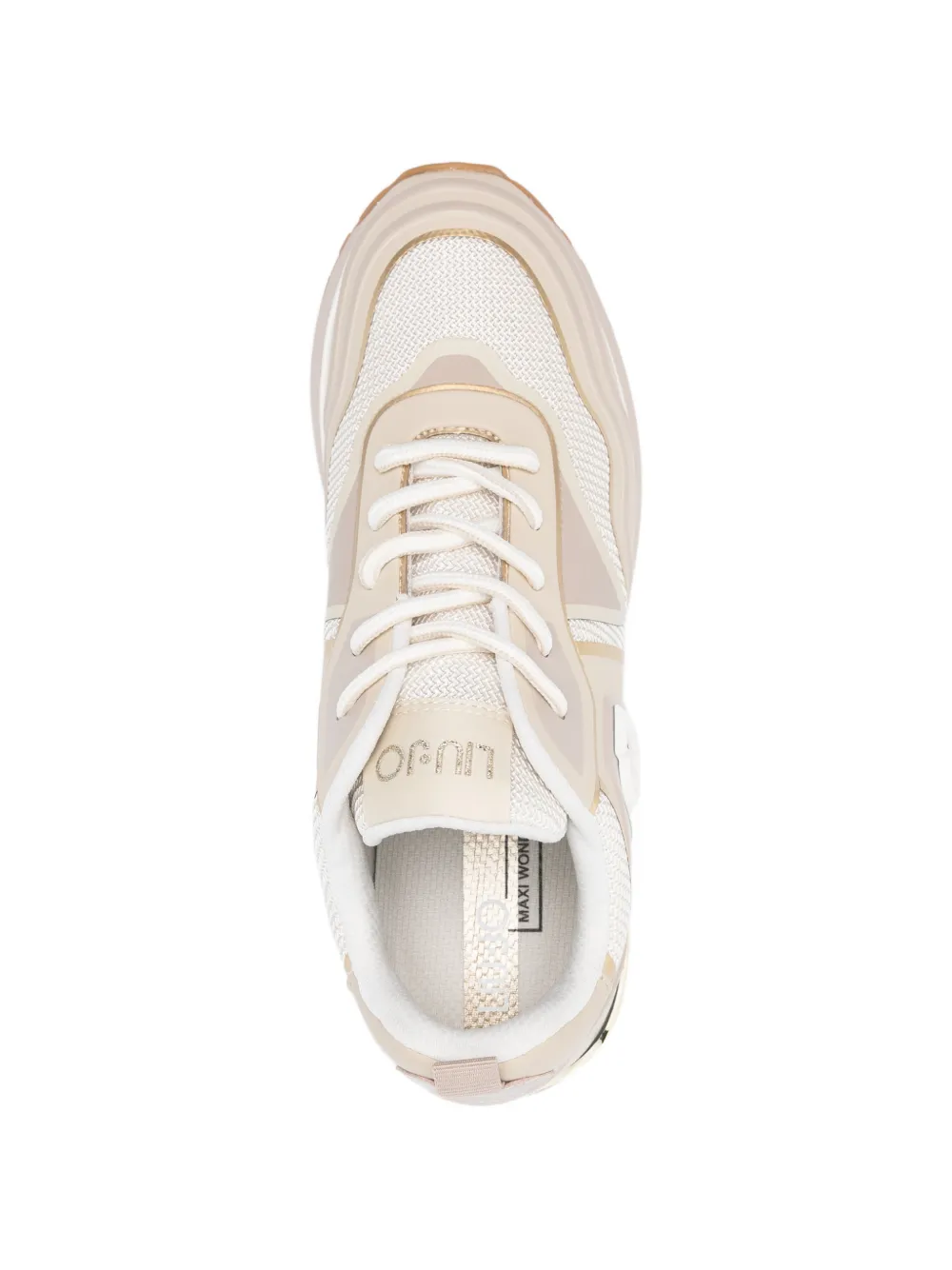 LIU JO Maxi Wonder Tech logo-detail sneakers Beige