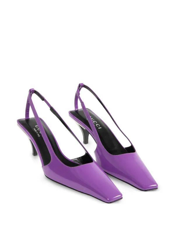 Gucci Slingback Pumps | Purple | FARFETCH