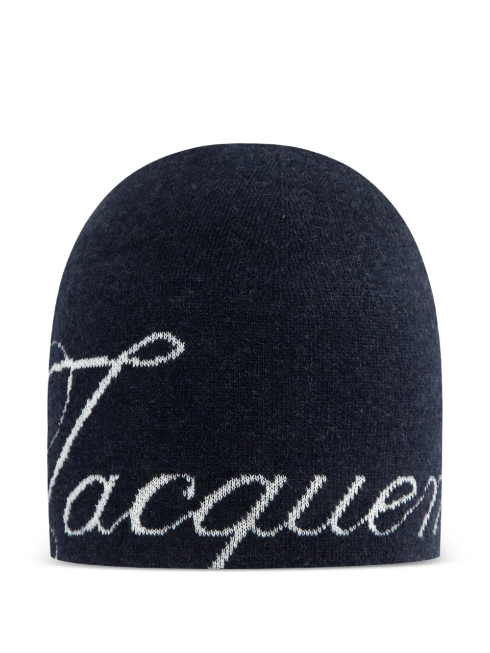 Jacquemus embroidered beanie hat - Blu