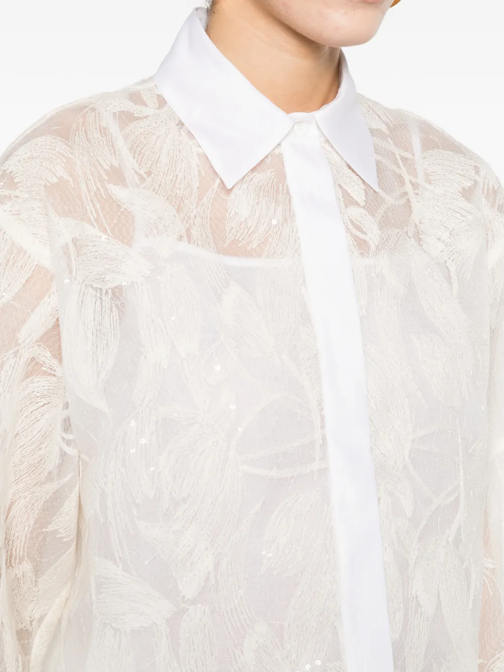 Peserico Button-up blouse Wit