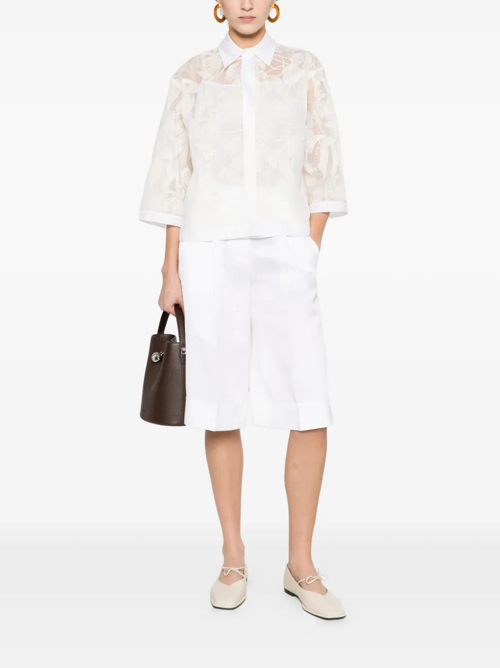 Peserico Button-up blouse Wit