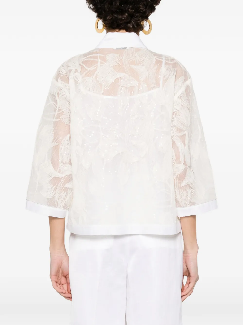 Peserico Button-up blouse Wit