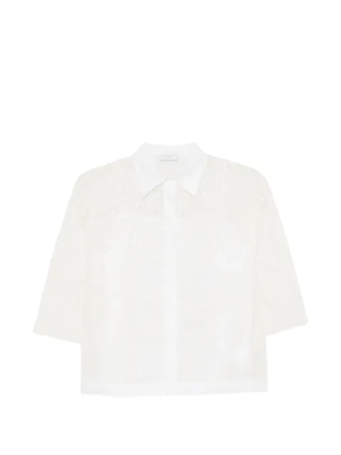 Peserico sequin button-up shirt