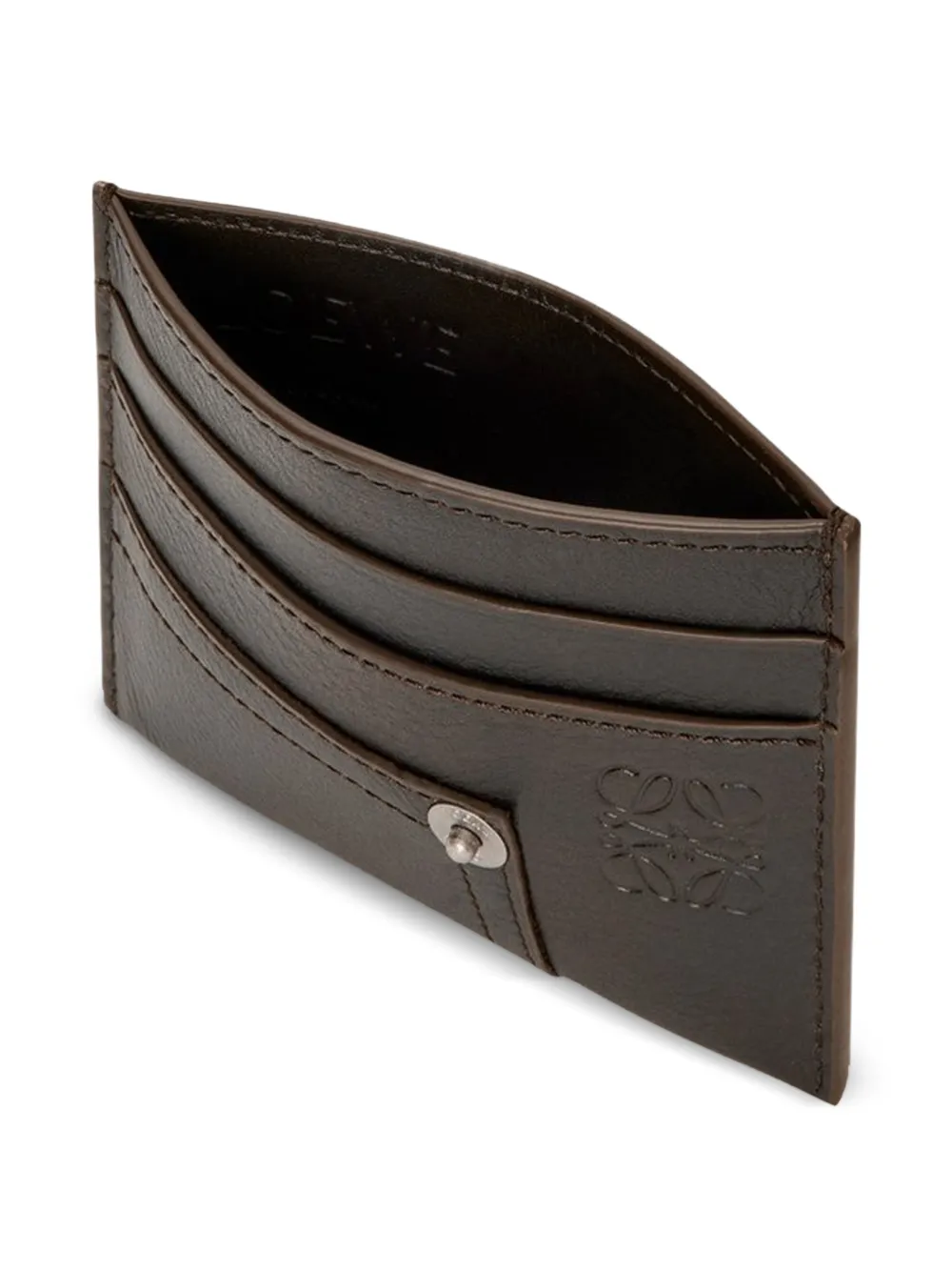  Loewe Leather Cardholder - Brown 