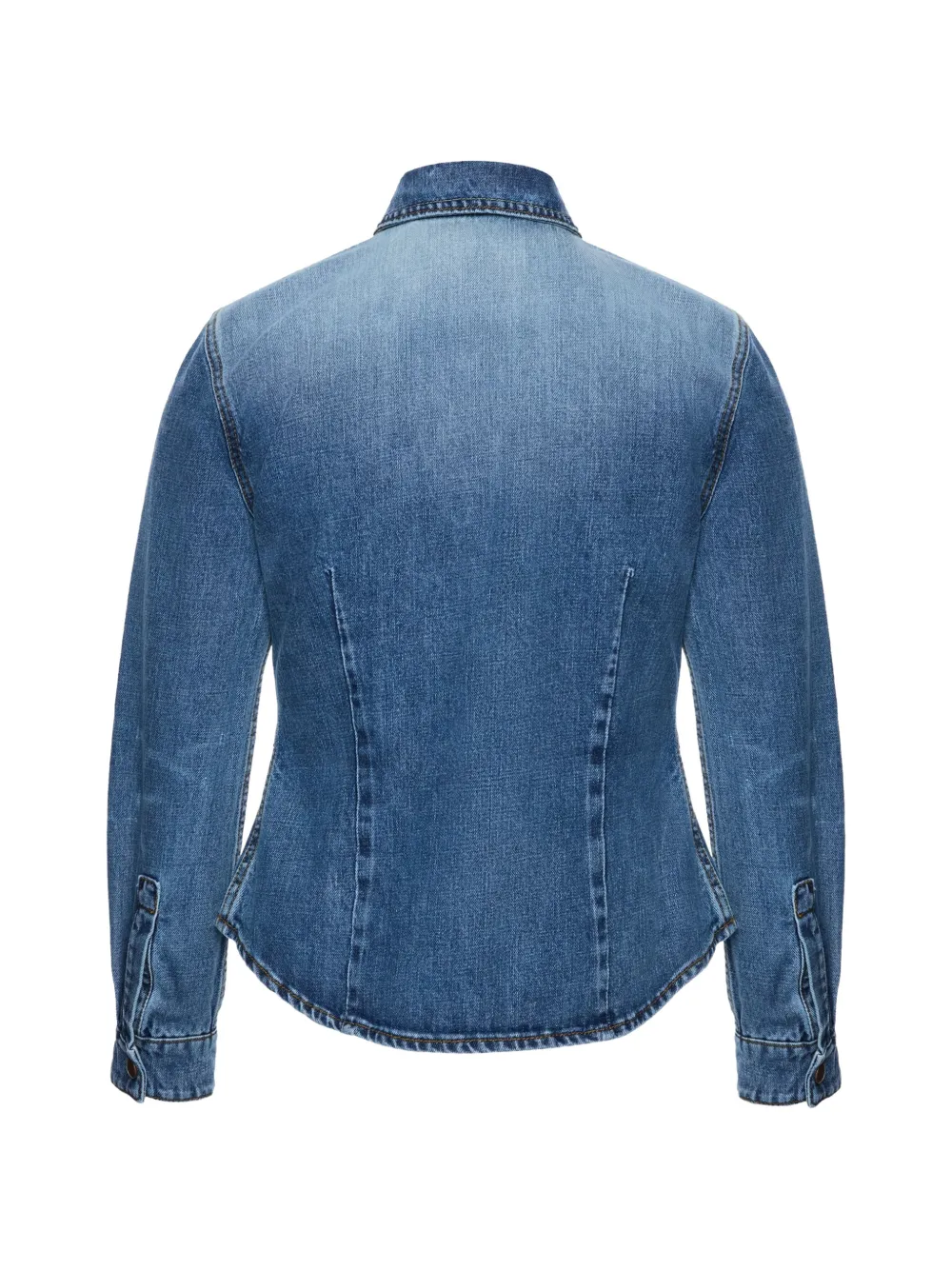 Magda Butrym Denim shirt met zak Blauw