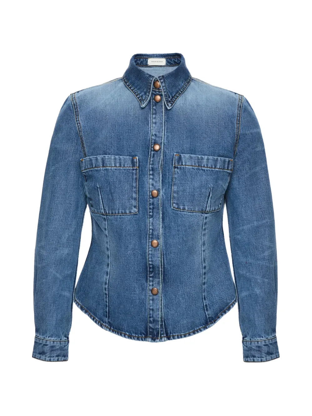 Magda Butrym pocket denim shirt - Blu