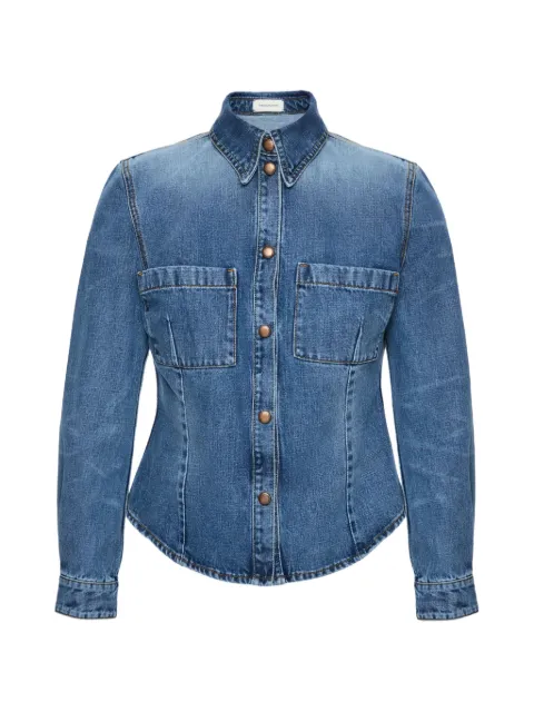 Magda Butrym camisa de mezclilla con bolsillo