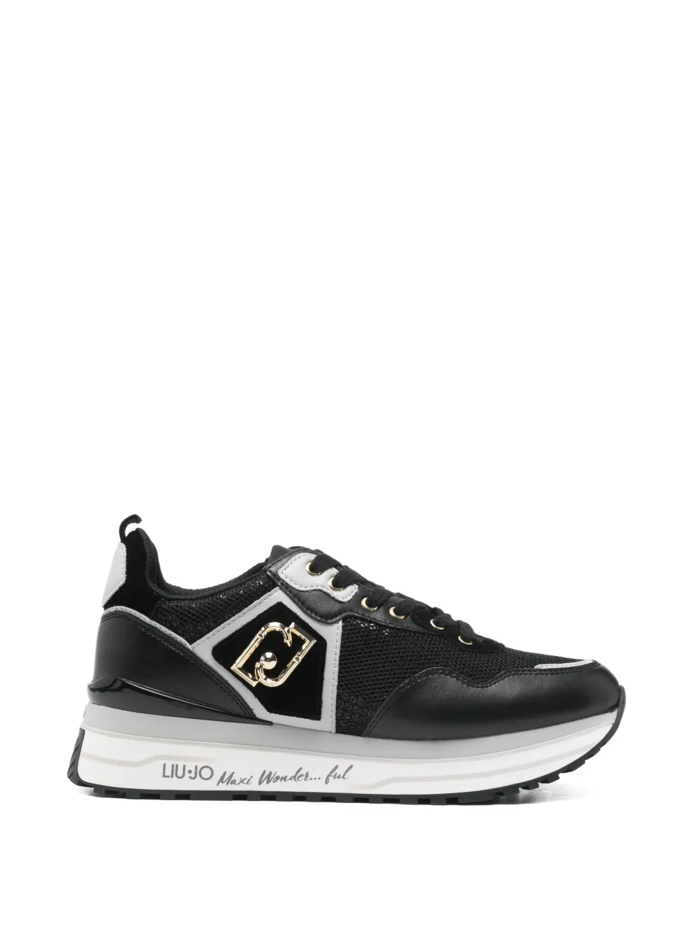 LIU JO Maxi Wonder logo sneakers Zwart