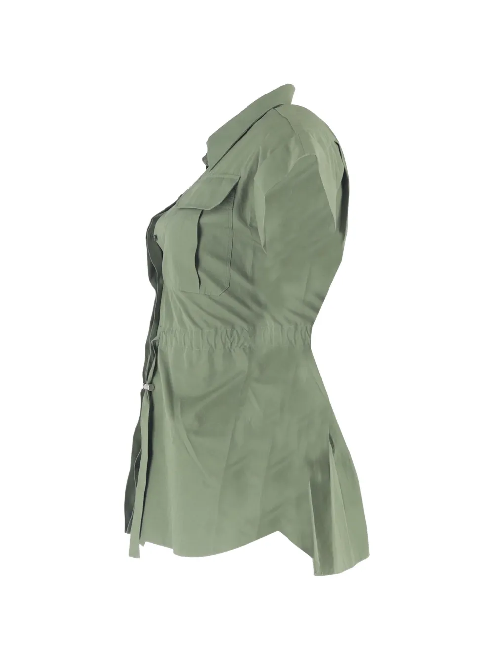 Belted Short-Sleeve Shirt