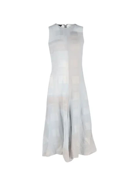 Akris square-patterned midi dress