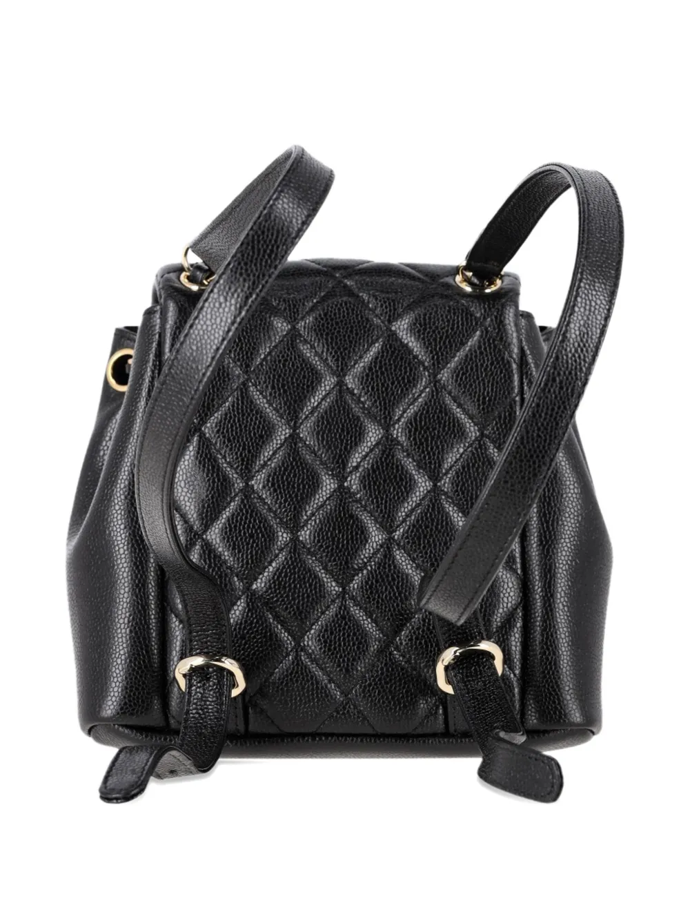 CHANEL Pre-Owned Duma kleine gewatteerde rugzak Zwart