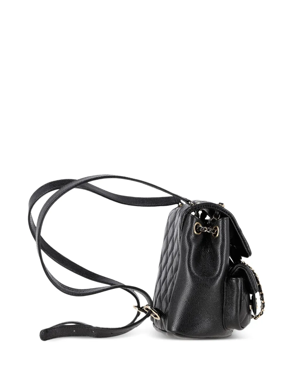 CHANEL Pre-Owned Duma kleine gewatteerde rugzak Zwart