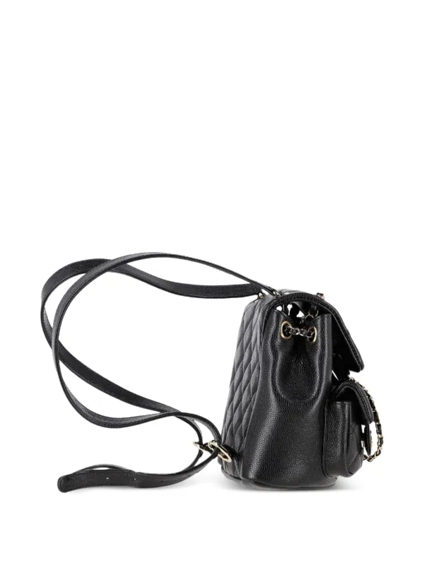 CHANEL Pre-Owned Duma キルティング バックパック S | ブラック 