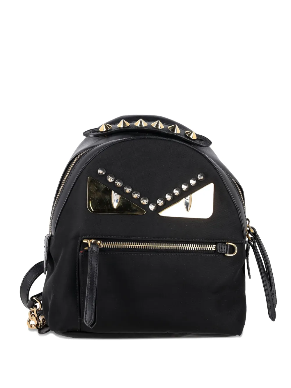 Fendi Pre-Owned small Zaino Mini Bugs studded backpack - Nero