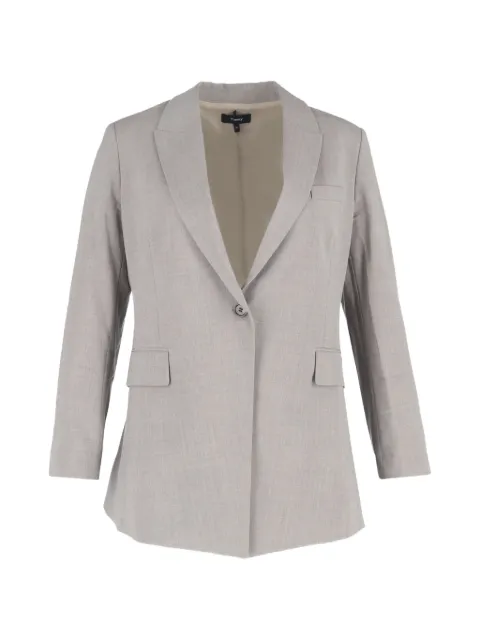Theory blazer con efecto melange y botones