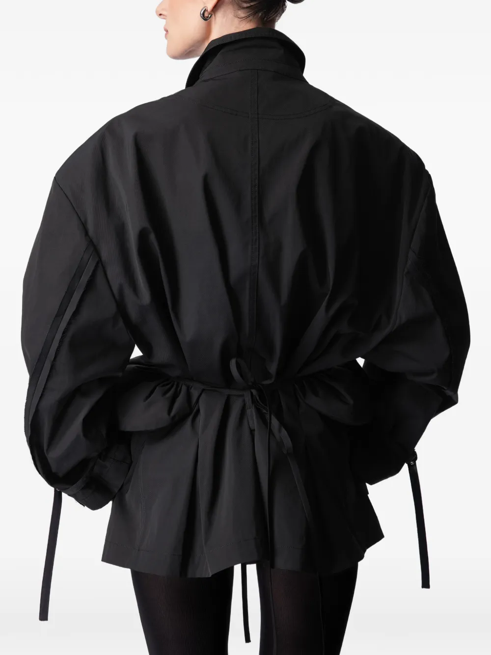  Article Ten Belted Trench Jacket - Black 