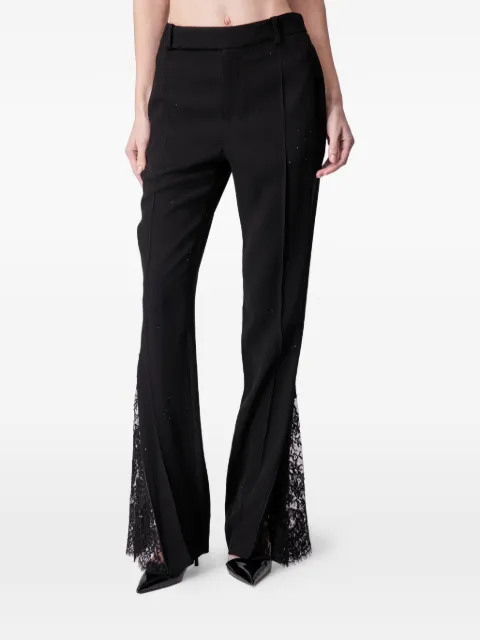 ARTICLE TEN lace-detail trousers