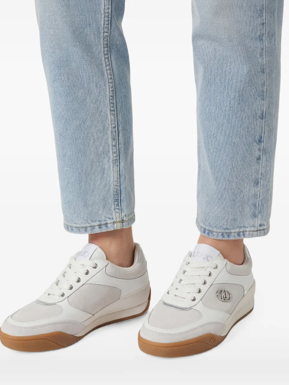 LIU JO Sneakers met logoplakkaat Grijs