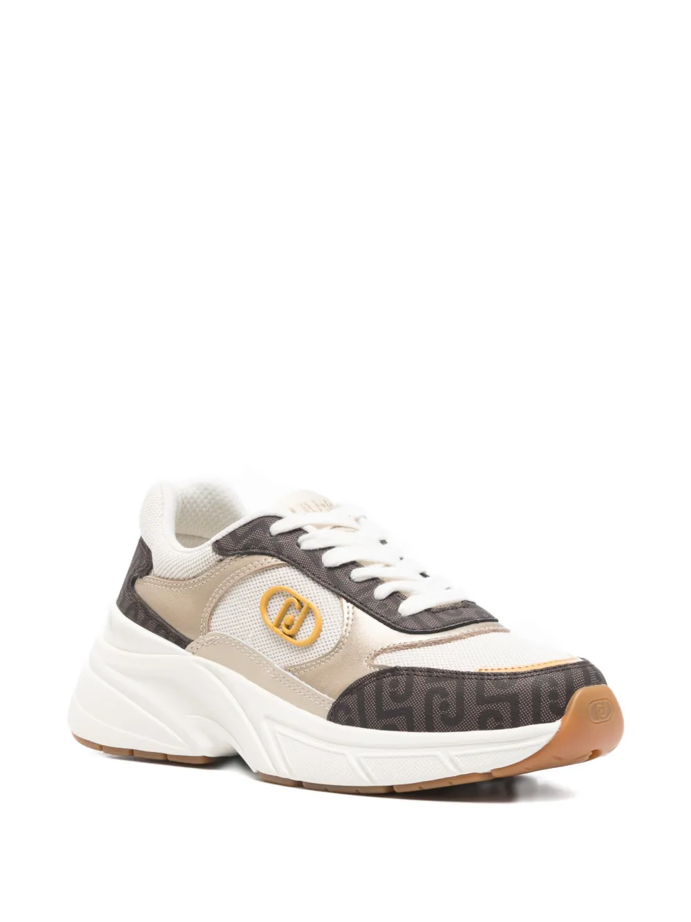 LIU JO LJ01 logo-detail sneakers Beige