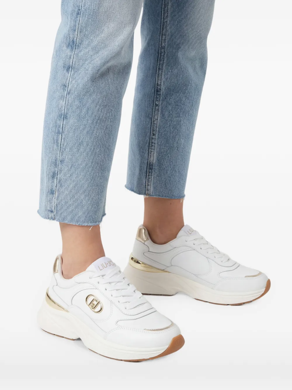 LIU JO LJ01 sneakers met logoplakkaat Wit