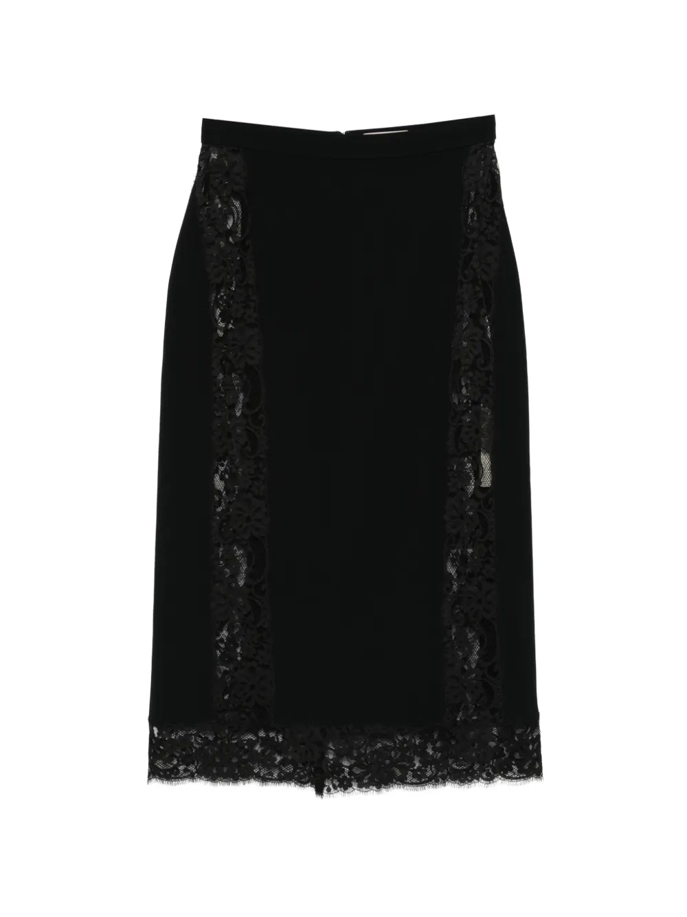 Elie Saab lace midi skirt - Nero