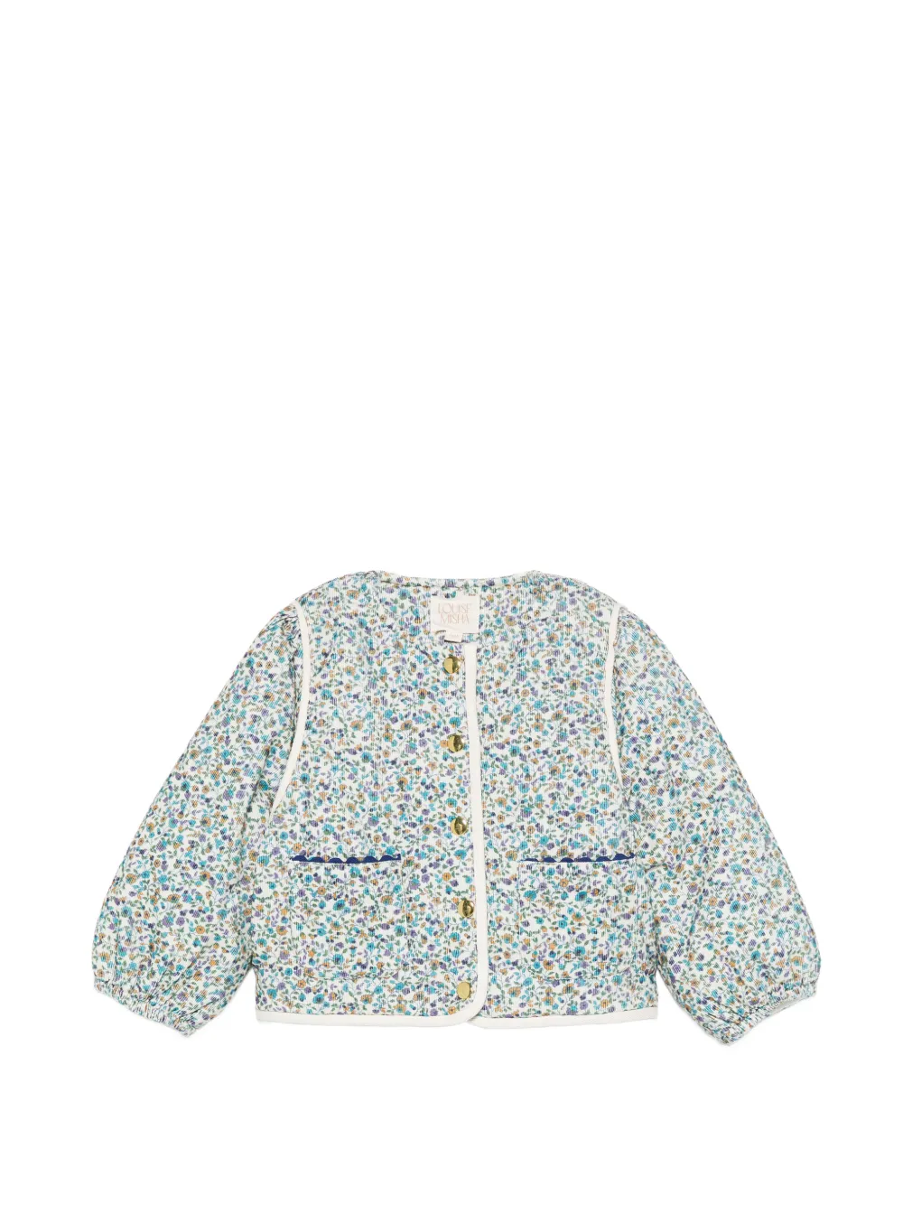 LOUISE MISHA KIDS Jouliane floral-print jacket - Toni neutri