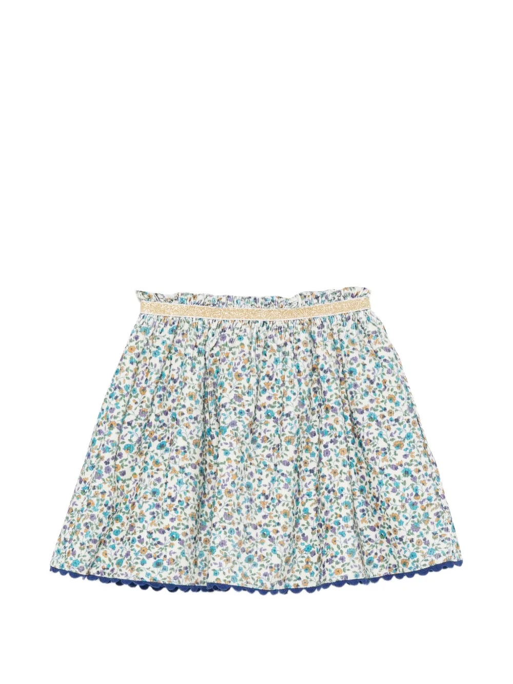 LOUISE MISHA KIDS Cephee floral-print scalloped skirt - Toni neutri