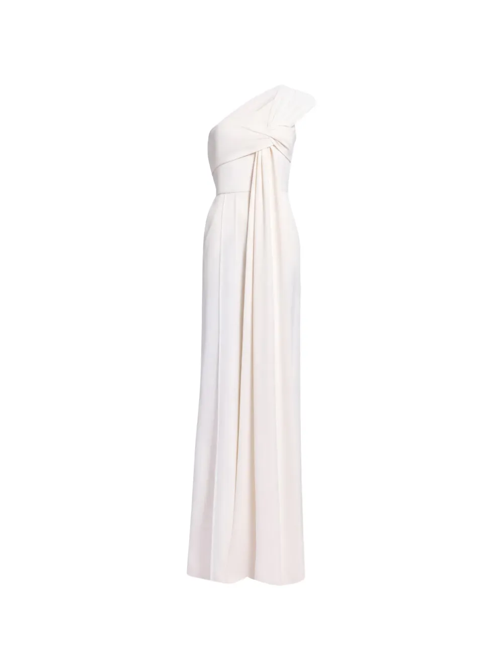 Elie Saab Cady one-shoulder draped jumpsuit - Nude