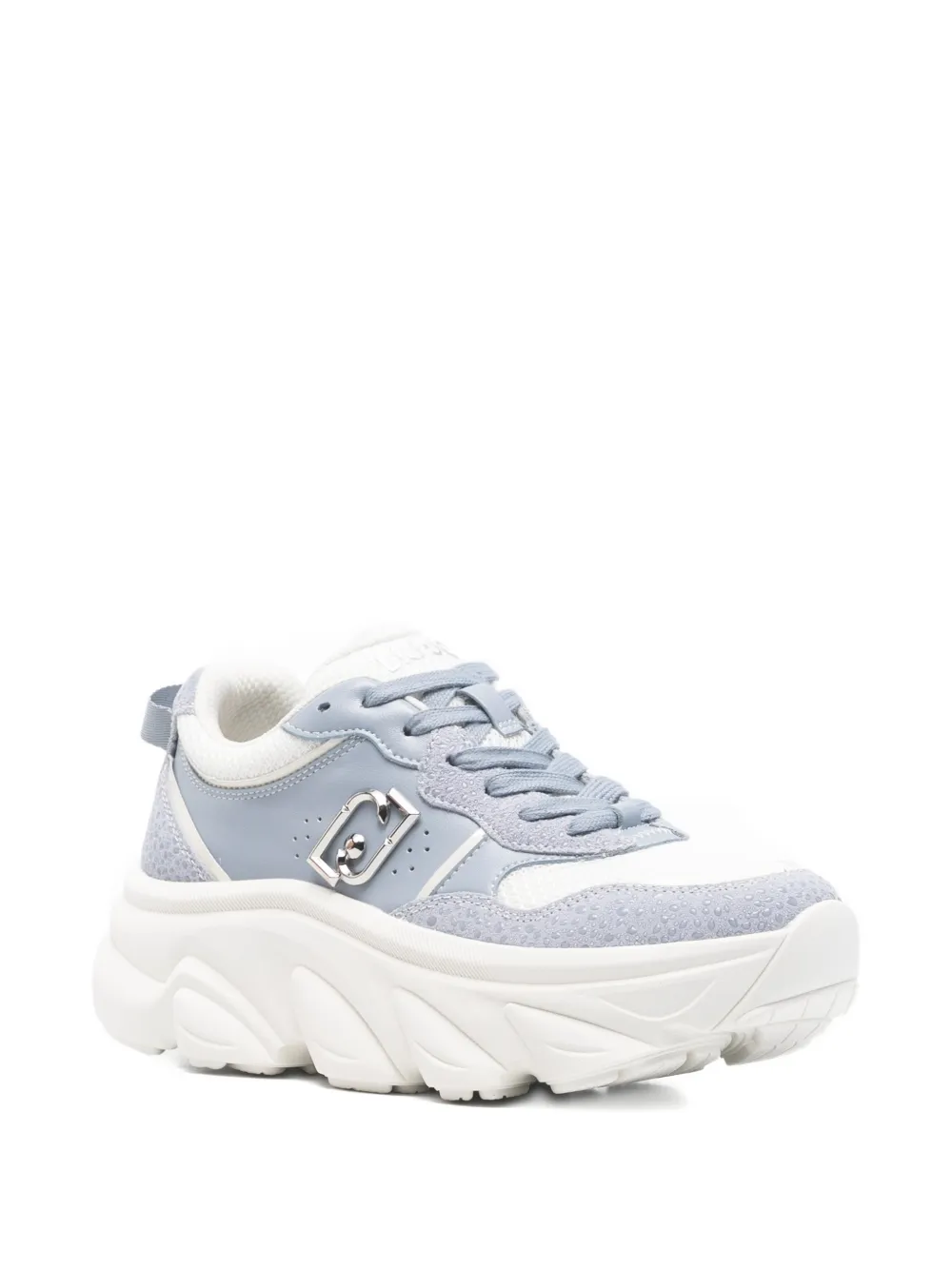 LIU JO Steffy 01 logo-plaque sneakers Blauw