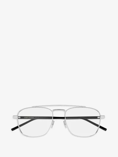 Saint Laurent Eyewear double-bridge square-frame glasses