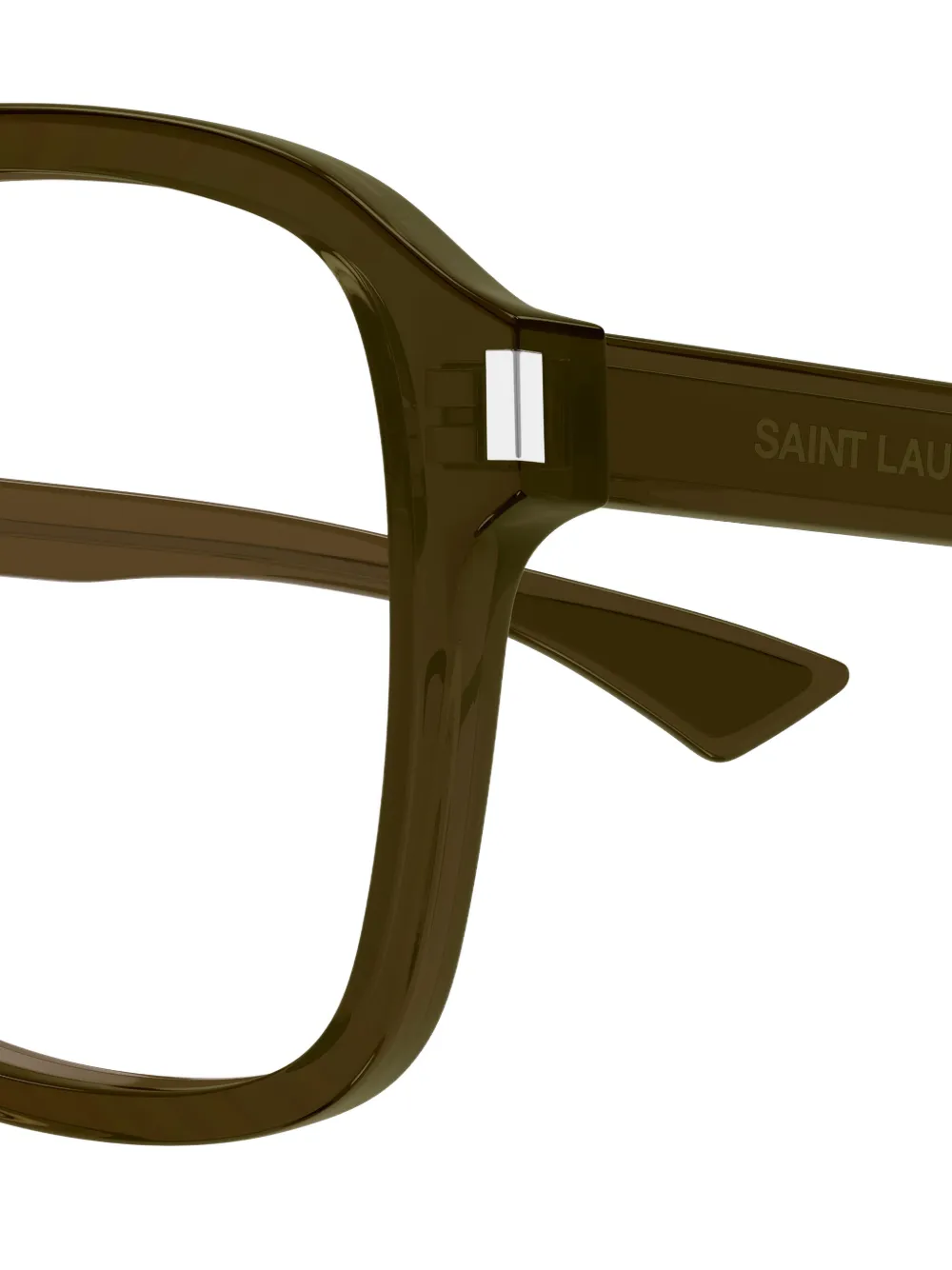 Saint Laurent Eyewear Bril met piloten montuur Groen