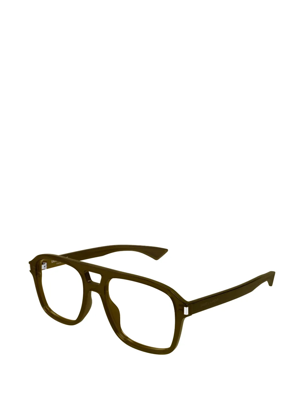 Saint Laurent Eyewear Bril met piloten montuur Groen
