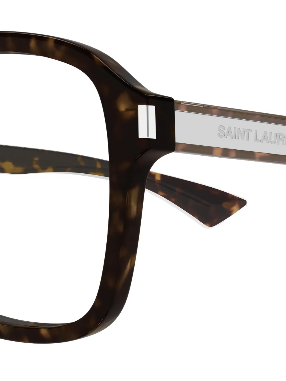 Saint Laurent Eyewear Bril met piloten montuur Bruin