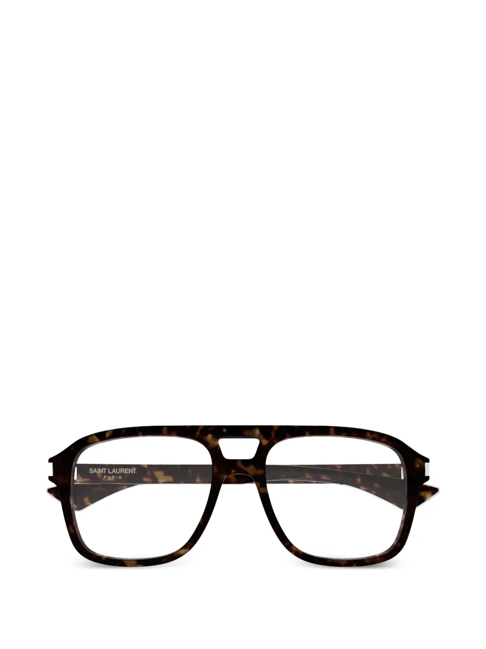 Saint Laurent Eyewear pilot-frames glasses - Marrone
