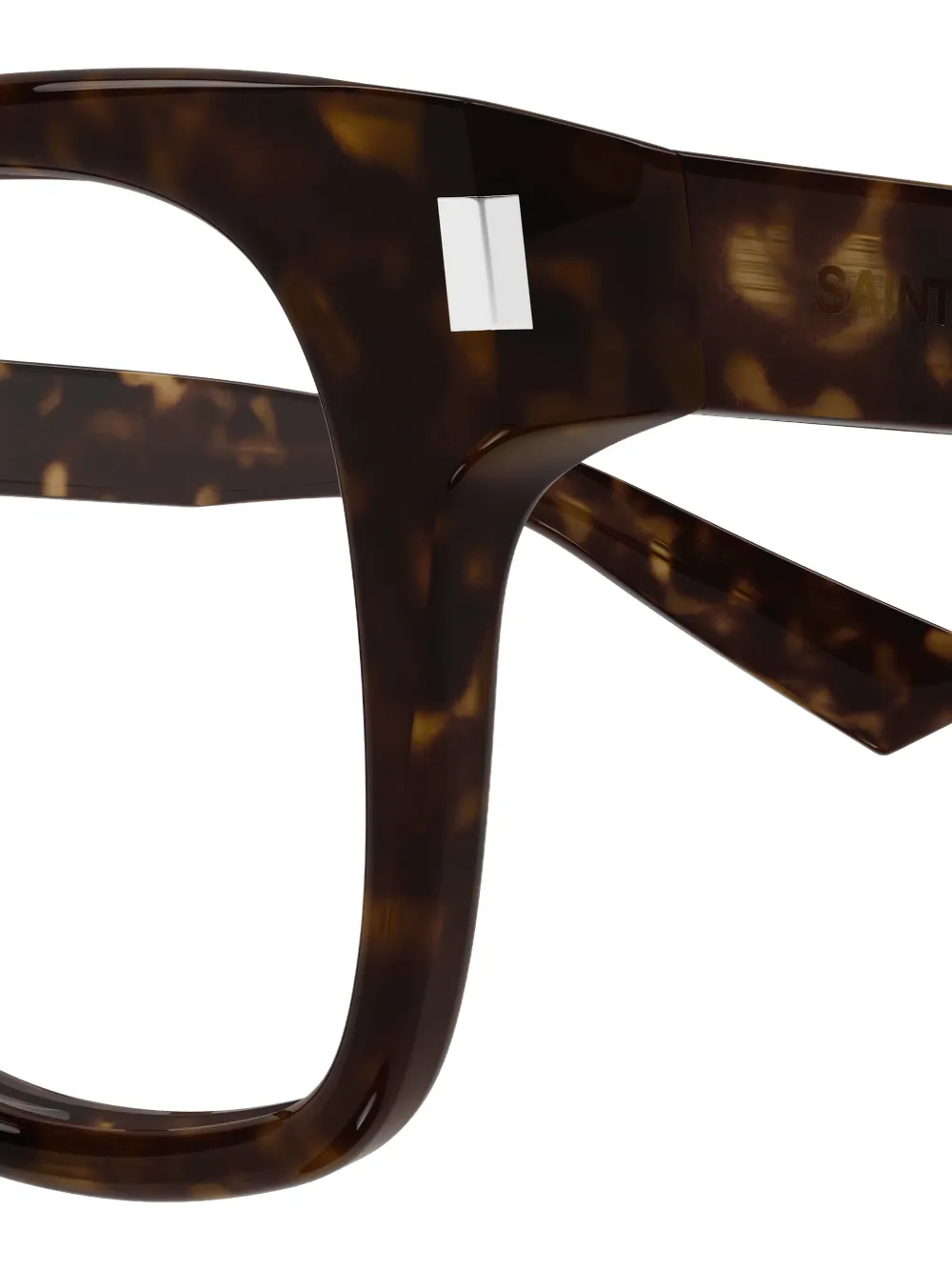  Saint Laurent Eyewear Square-frame Glasses - Brown 