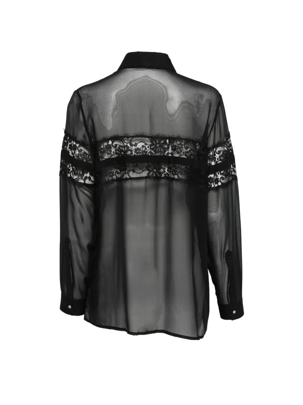 Elie Saab Blouse met strik van kant Zwart