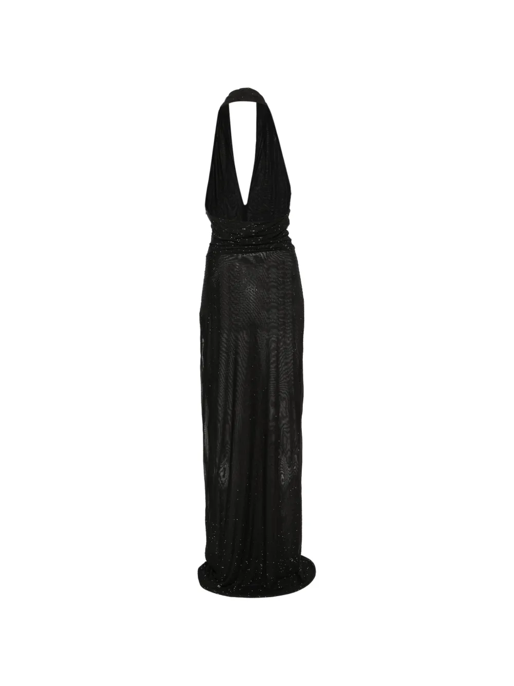Genny Maxi-jurk met halternek Zwart
