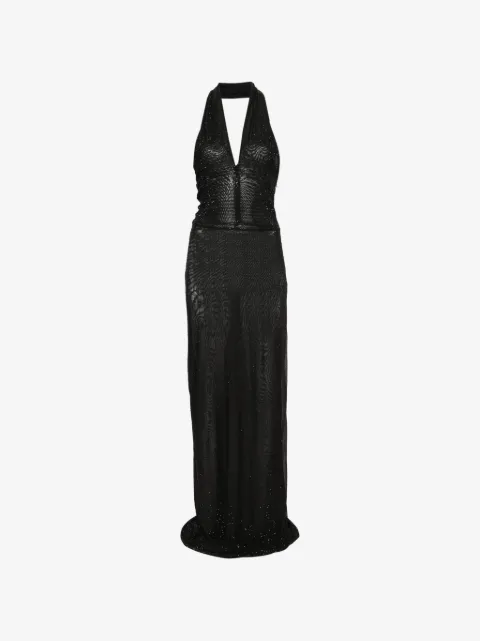 Genny robe longue à dos nu